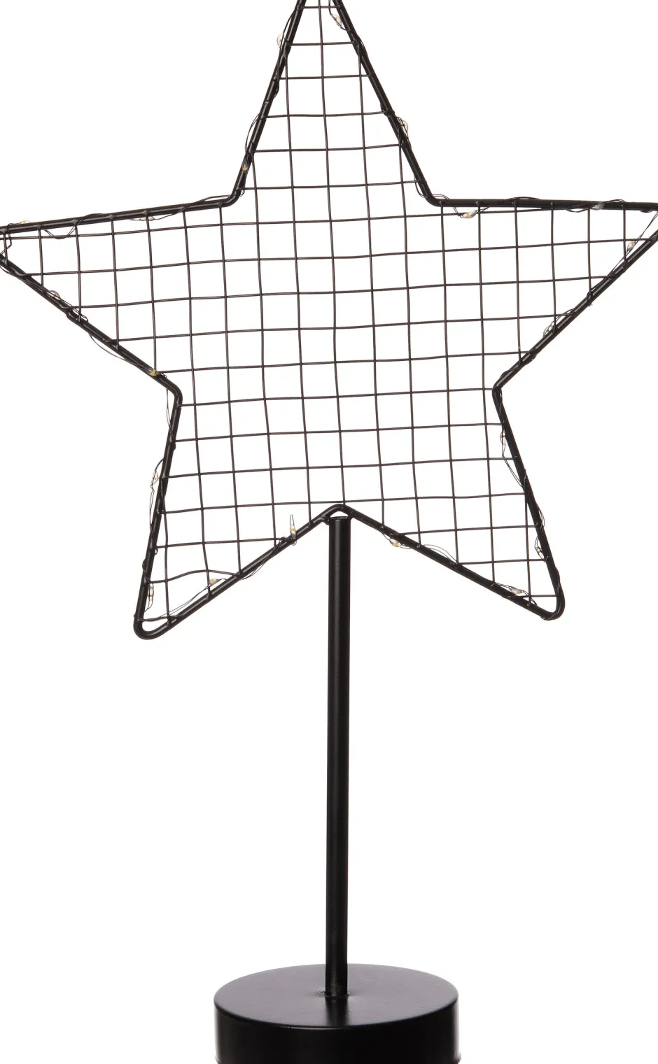 Intratuin Weihnachtsdeko Stern mit Gitter 20 LEDs warmweiß 7 x 25 x 40 cm| Weihnachtssterne