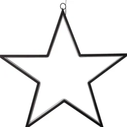 Intratuin Weihnachtsdeko Stern mit 132 LEDs warmweiß 34 x 32 x 2 cm| Weihnachtsdeko Zum Aufhängen|Weihnachtssterne