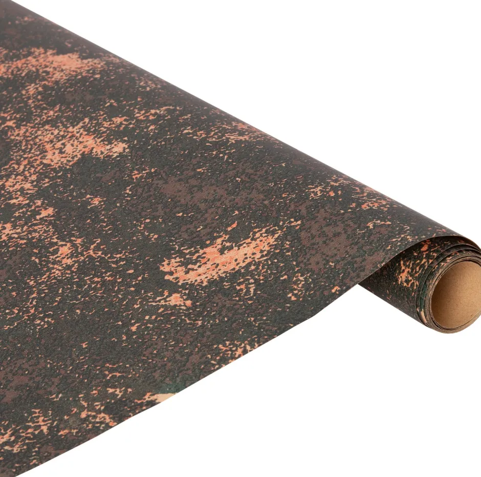 Intratuin Weihnachtsdorf Untergrund Papier rot / braun 60 x 200 cm| Weihnachtsdorf Untergrund