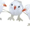 Intratuin Weihnachtsfigur außen Vogel weiß beleuchtet H 15 cm 3 St.| Weihnachtsfiguren (Außen)