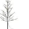 Intratuin Weihnachtsfigur Baum schwarz mit Beleuchtung D 40 H 120 cm| Weihnachtsfiguren (Außen)