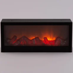 Intratuin Weihnachtsleuchte Kamin mit Flammeneffekt 45 x 10 x 20 cm extra warm| Weihnachtsleuchten