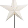 Intratuin Weihnachtsstern beleuchtet weiß mit 10 LEDs warmweiß D 45 cm| Weihnachtssterne