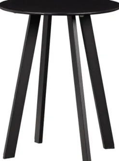 Intratuin WOOOD Beistelltisch Fer schwarz D 40 H 49 cm| Beistelltische|Beistelltische