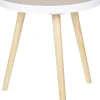 Intratuin WOOOD Beistelltisch Sasha weiß D 41 H 41 cm| Beistelltische|Beistelltische
