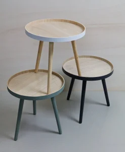 Intratuin WOOOD Beistelltisch Sasha weiß D 41 H 41 cm| Beistelltische|Beistelltische