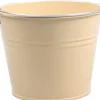 Intratuin Zinc Collection Zinkeimer Elena beige D 23 H 18 cm| Blumentöpfe & Pflanzgefäße