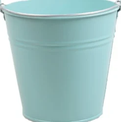 Intratuin Zinc Collection Zinkeimer Janne hellblau 24,5 x 24,5 x 23 cm| Blumentöpfe & Pflanzgefäße