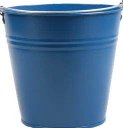 Intratuin Zinc Collection Zinkeimer Janne blau 24,5 x 24,5 x 23 cm| Blumentöpfe & Pflanzgefäße