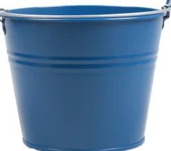 Intratuin Zinc Collection Zinkeimer Elena blau D 23 H 18 cm| Blumentöpfe & Pflanzgefäße