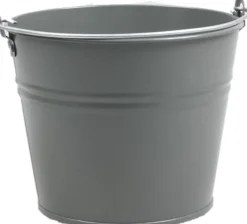 Intratuin Zinc Collection Zinkeimer Elena grau D 23 H 18 cm| Blumentöpfe & Pflanzgefäße