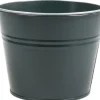 Intratuin Zinc Collection Zinkeimer Elena grün D 23 H 18 cm| Blumentöpfe & Pflanzgefäße